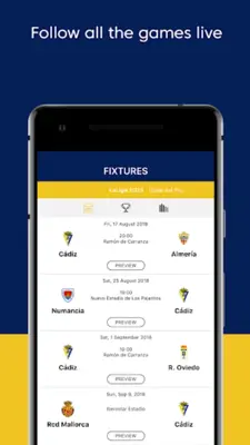 Cádiz CF android App screenshot 3